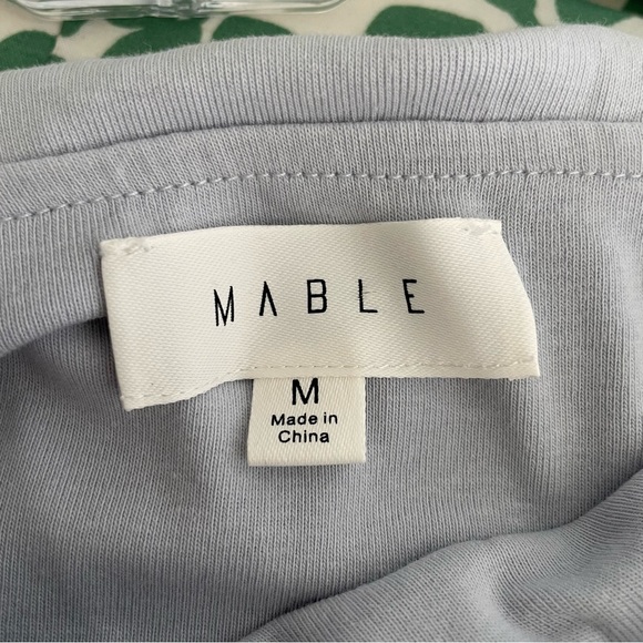 Mable Gray Scrunched Mini Skirt MEDIUM - Picture 8 of 10